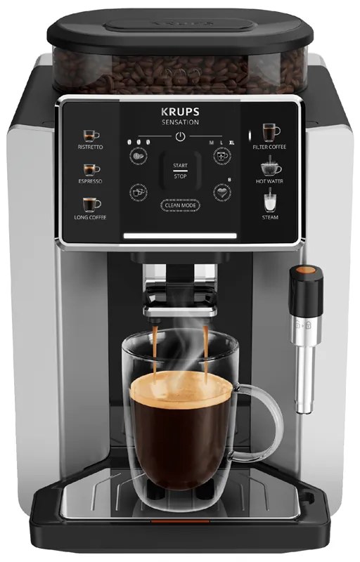 Automatický kávovar KRUPS Sensation C90 EA910E10 Čierny