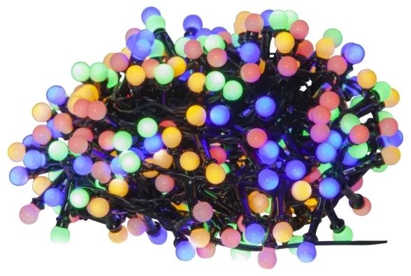 Eglo -LED Vonkajší vianočný svetelný reťazec BERRY MINI 700xLED/8 funkcií 19m viacfarebný IP44