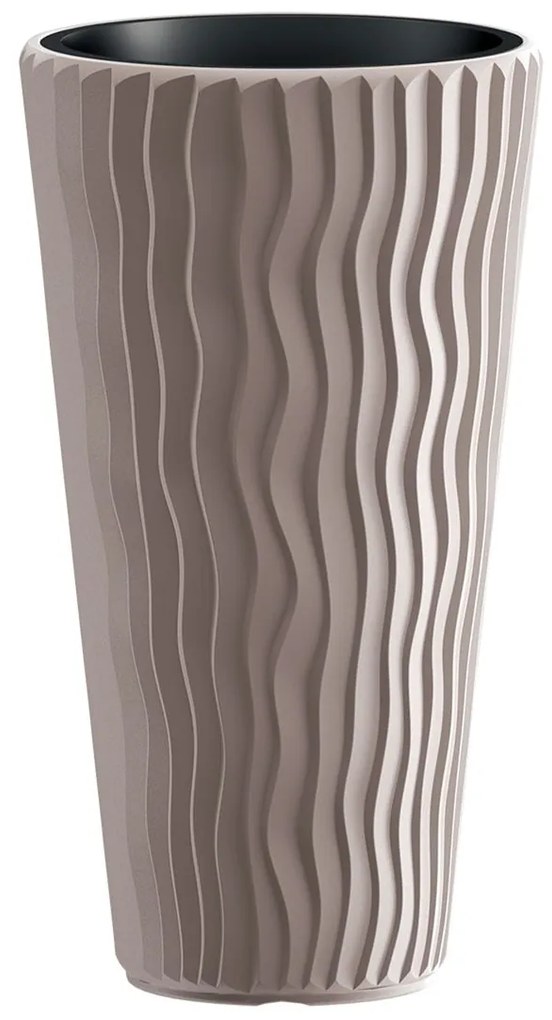 Prosperplast Kvetináč Sandy Slim, 35 x 62 x 35 cm , kávová
