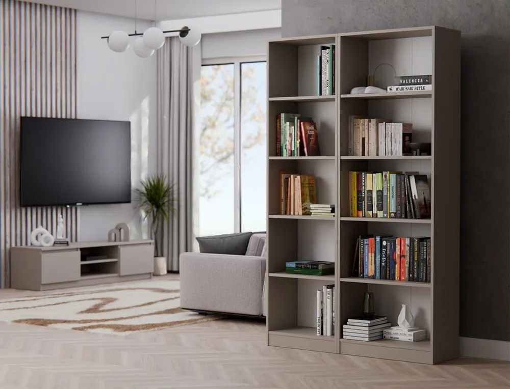 Regál MALAX R60 vo farbe káva s mliekom