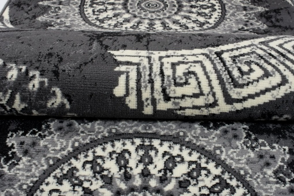 Behúň TAPIS Rosette - tmavo šedý