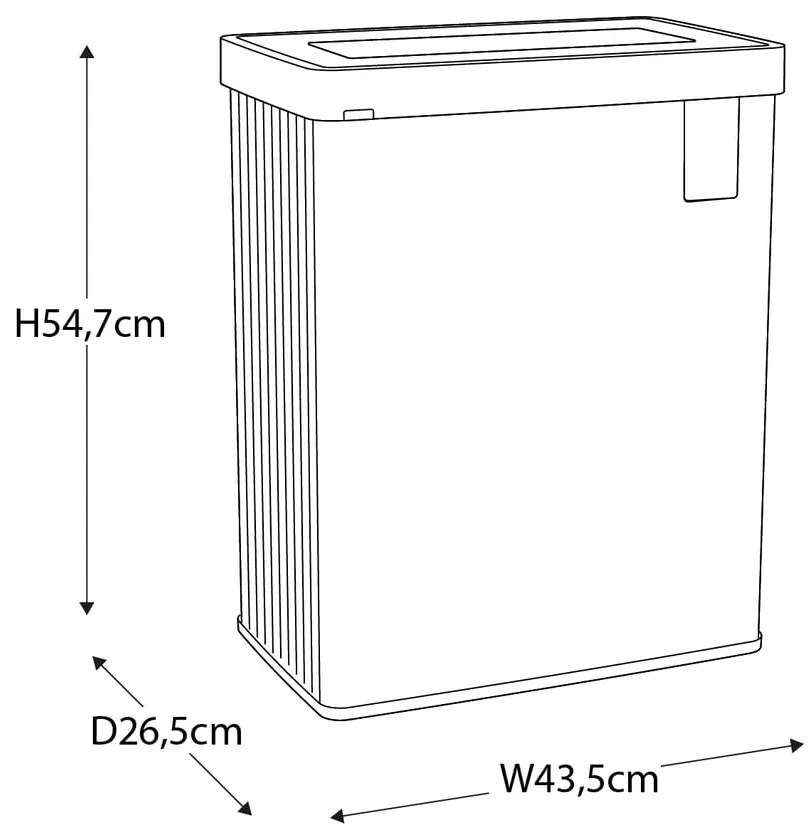 Ružový odpadkový kôš na triedený odpad z recyklovaného plastu 54 l Verto Recycle – Curver