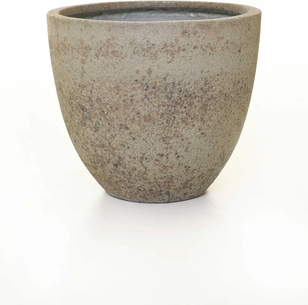 Kónický kvetináč VIRINGO, vláknocement, 33x29 cm, sivý