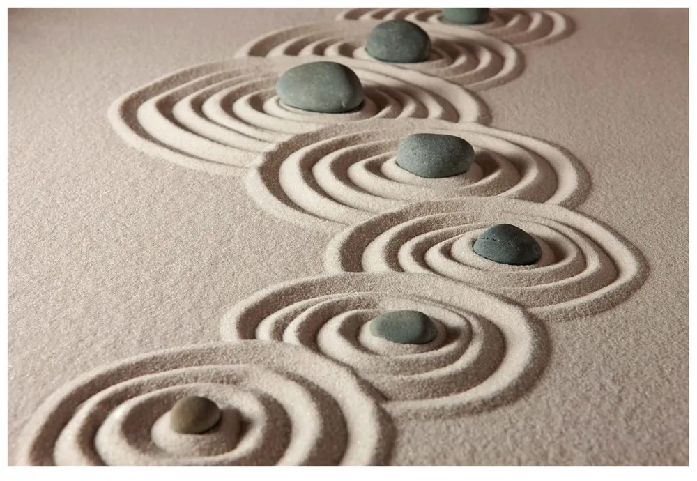 Samolepiaca fototapeta kamene v piesočnatých kruhoch