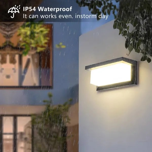 BRILAGI -LED RGBW Vonkajšie nástenné svietidlo BRICKY 1xE27/12W/230V antracit IP54