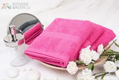 XPOSE ® Froté ručník VERONA - karmínová 50x90 cm