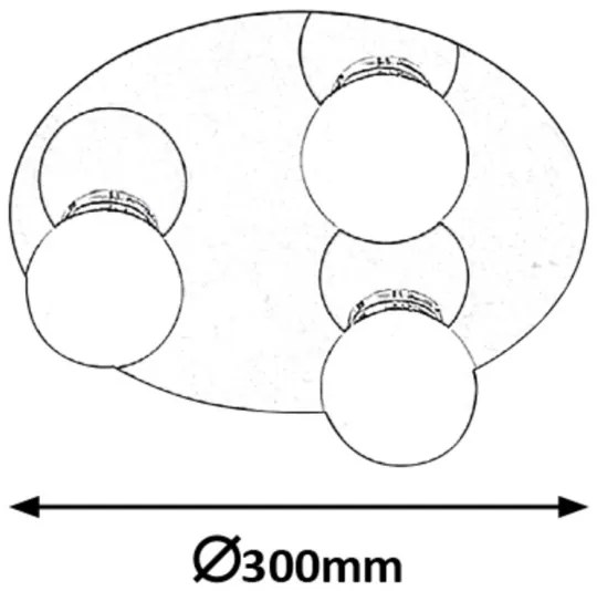 Rabalux 2113 - Kúpeľňové stropné svietidlo BECCA 3xG9/28W/230V IP44