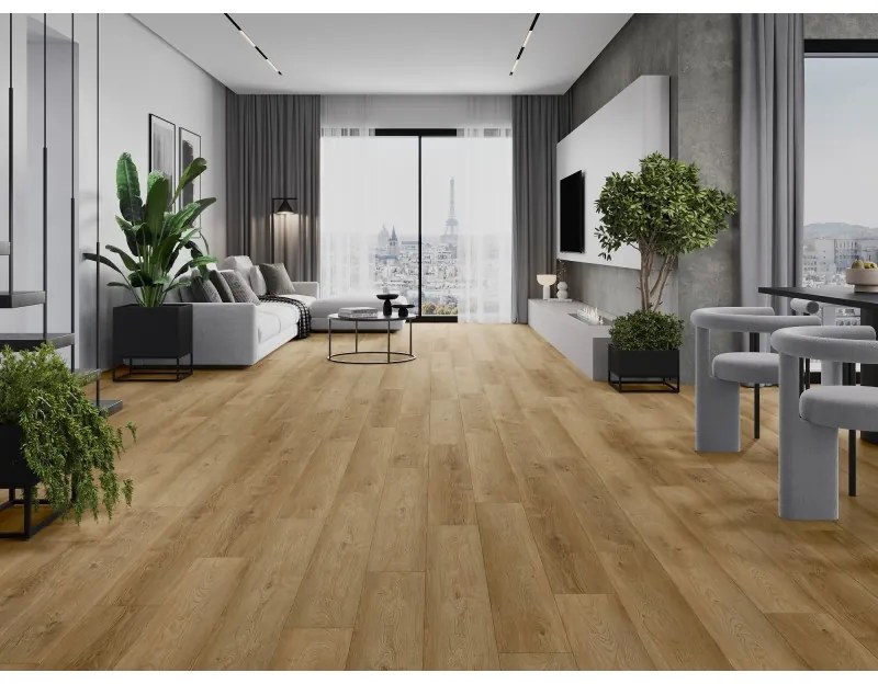 Mexen Sunset Hills, vinylová podlaha 1240x182 mm SPC 6,5 mm, IXPE 1,5 mm, 4-stranná V-drážka, dub, F1037-1240-182-505-4V1-01