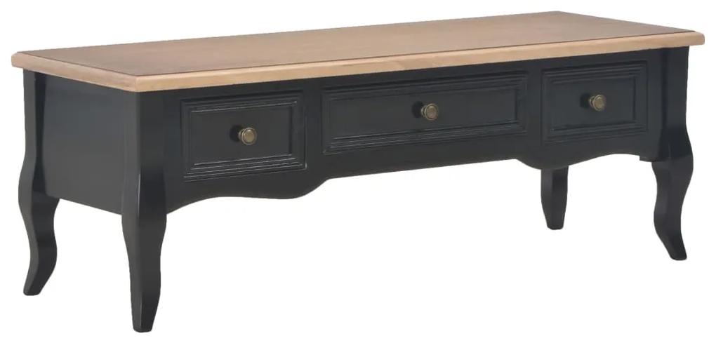 TV stolík čierny 100x35x35 cm drevený