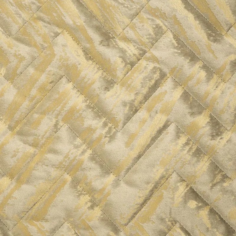 Dekorstudio Luxusný zamatový prehoz na posteľ NKJ-01 béžový so zlatou potlačou Rozmer prehozu (šírka x dĺžka): 220x240cm