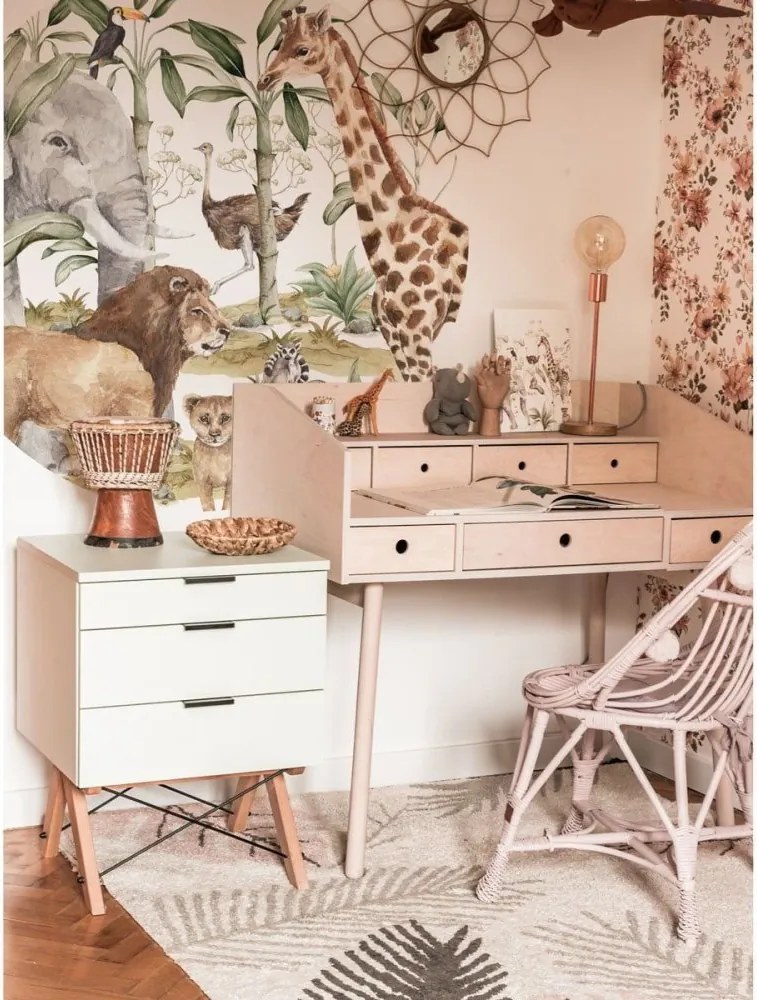 Samolepka do detskej izby Savanna svet v kruhu M