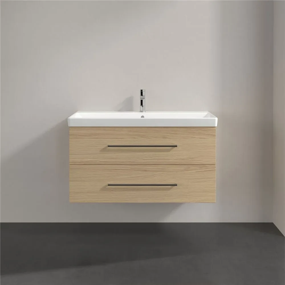 VILLEROY & BOCH Avento závesná skrinka pod umývadlo, 2 zásuvky, 980 x 452 x 514 mm, Nordic Oak, A89200VJ