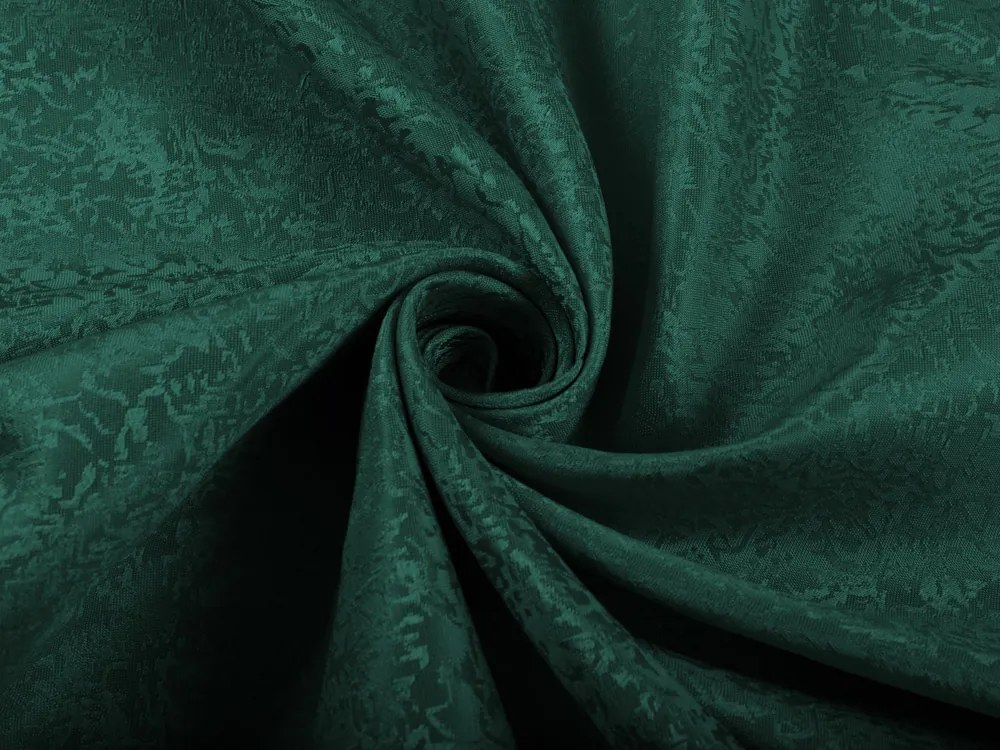 Biante Veľký teflónový oválny obrus TF-035 Venezia smaragdovo zelený 240x280 cm