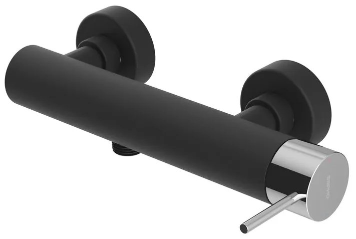 Sapho Sapho, ULTRAMIX nástenná sprchová batéria, čierná mat/chróm, UT011BC