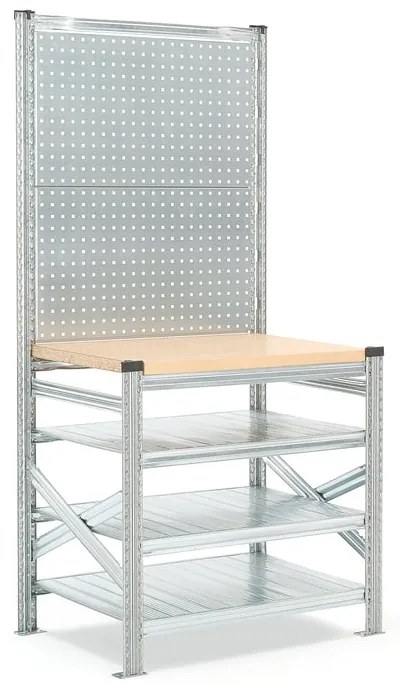 Dielenský stôl TRANSFORM, s panelom na náradie, 900x600x1972 mm