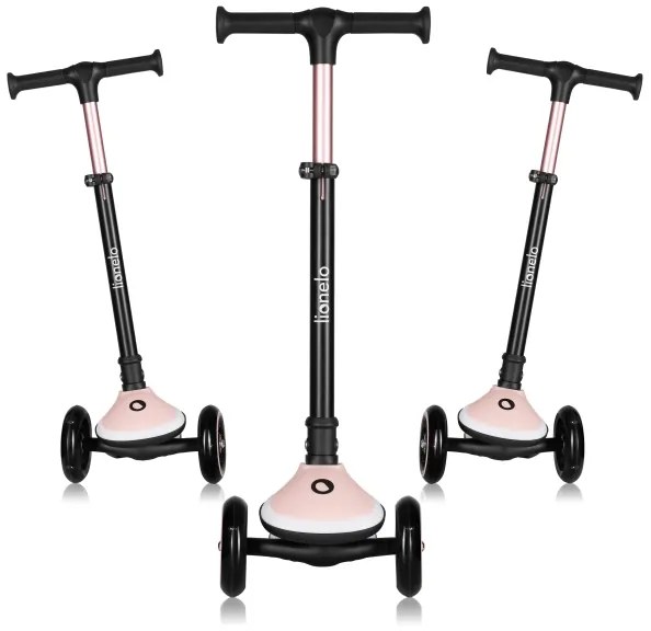 Lionelo - Detská kolobežka MEY 3xAAA Pink Rose