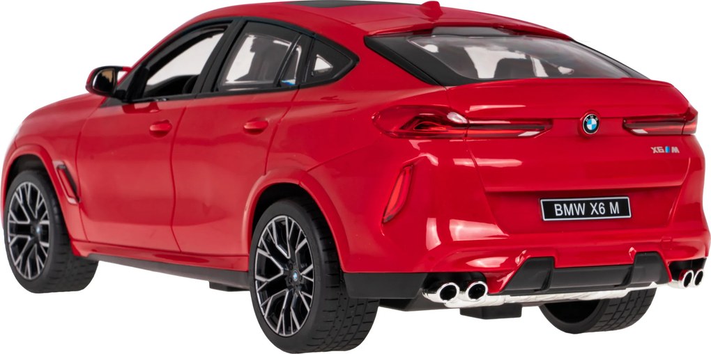 BMW X6 M červený RASTAR model 1:14 Auto na diaľkové ovládanie + 2,4 GHz diaľkové ovládanie
