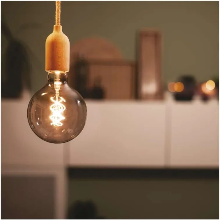 LED žiarovka DECO dymová G125 teplá biela