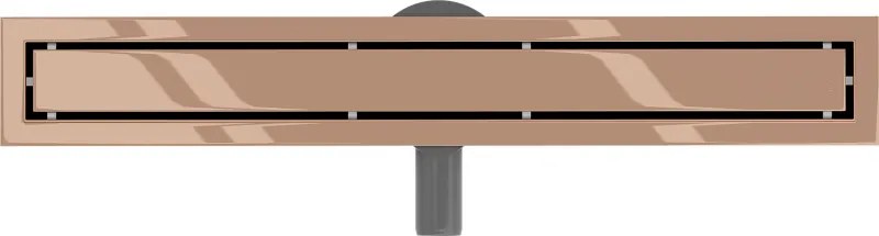 Mexen Flat 360° M13 sprchový žľab 2v1, 50 cm, ružové zlato, 1610050-40