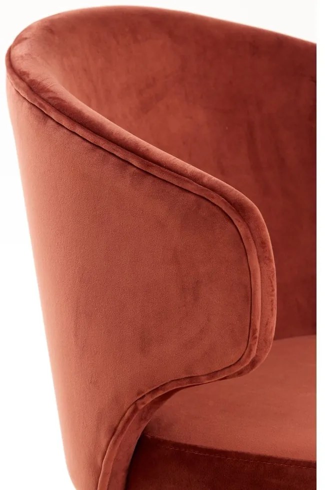 Svetločervené čalúnené jedálenské kreslá v súprave 2 ks Kosaka – Light &amp; Living