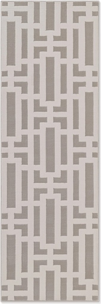 Behúň Perles 106188 Cream z kolekcie Elle, 80x240, béžová, obývacia izba, ELLE Decoration