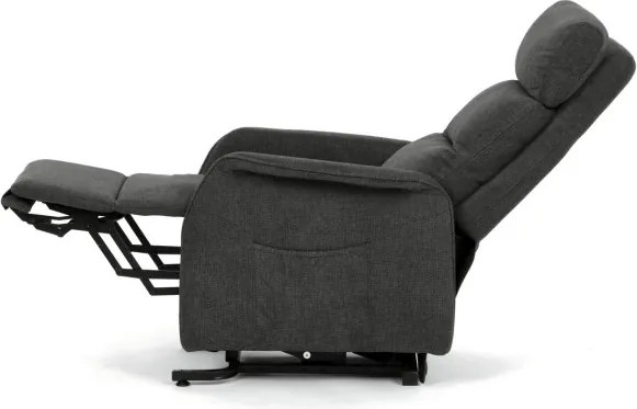 Polohovacie kreslo sivé, elektrické TV-L8960 GREY2