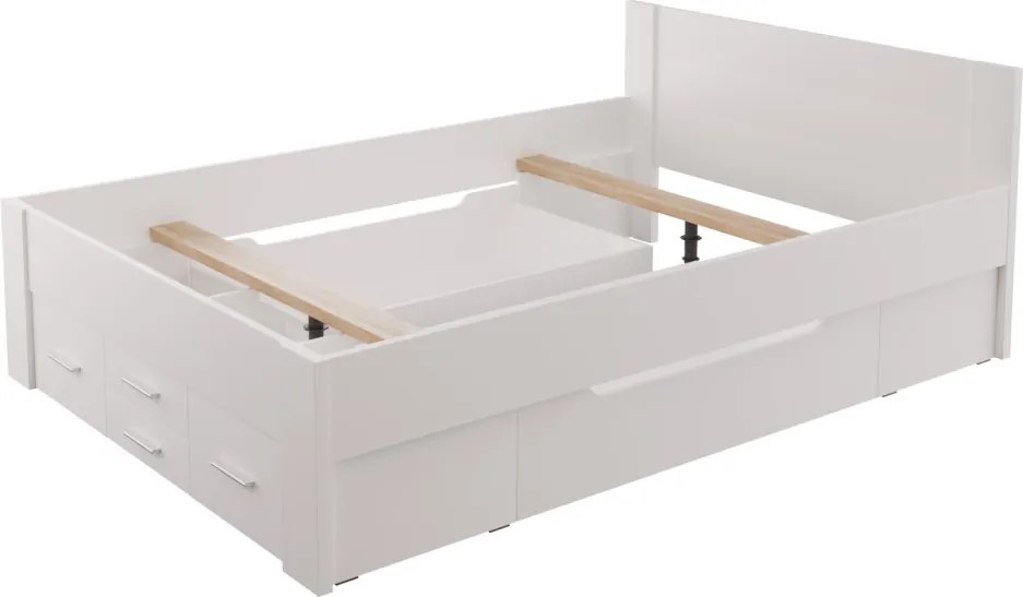 Postel Iwetta 140x200 cm, biela
