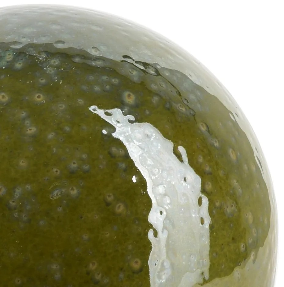 Keramická dekorativní koule Saggio 11 cm zelená