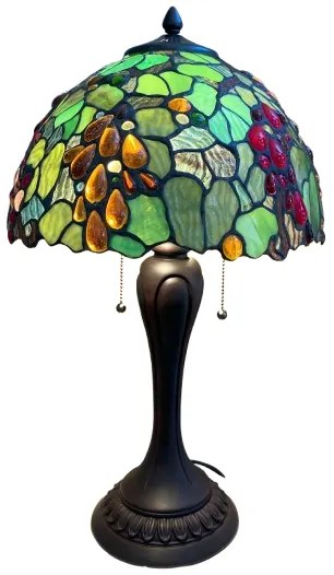 Tiffany svietidlo s retiazkami Ø42*60 WINE OVAL