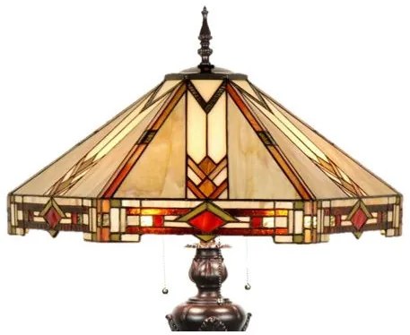 Luxury Tiffany lampa stojacia kolekcia ACRUX Ø50*166