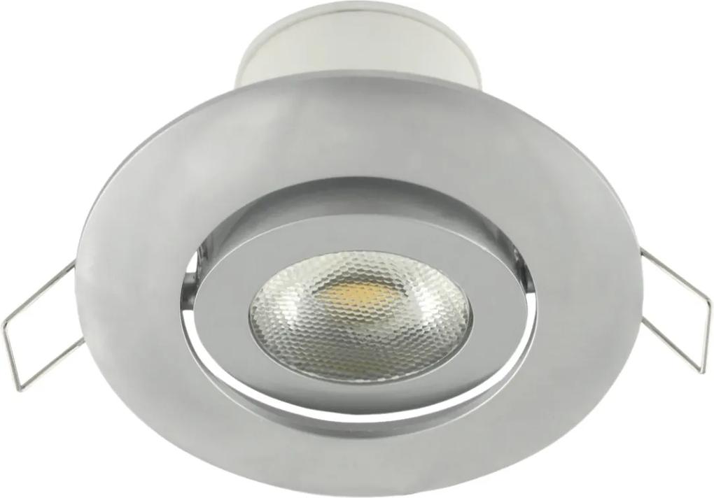 Nedes LED podhľadové svietidlo náklopné LED/7W/230V strieborná ND0035
