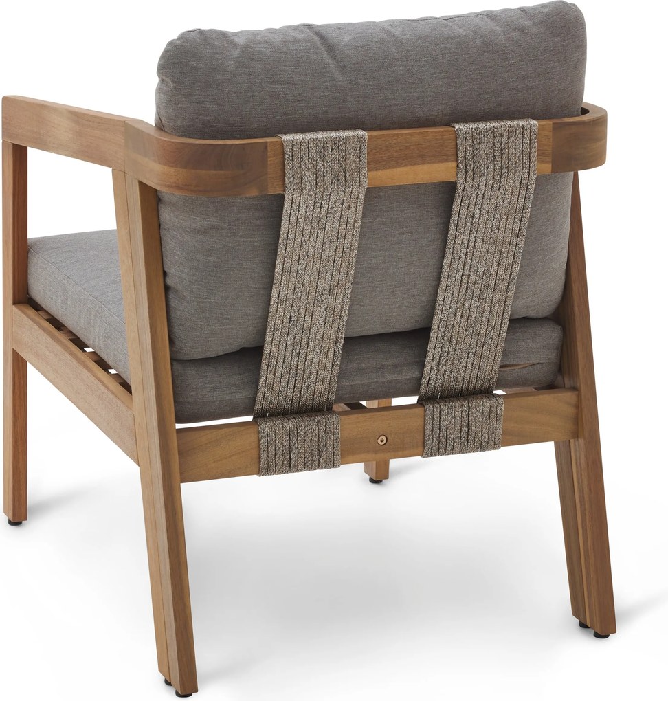 Pohodlná záhradná sedacia súprava s textilným výpletom, 4-dielna