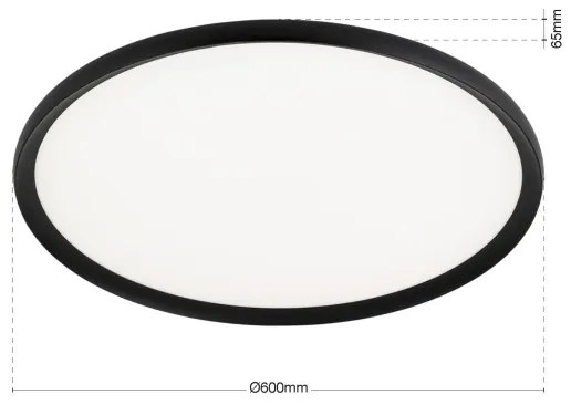 Orion - LED stropné svietidlo KANT LED/50W/230V 2700/3200/4000K priemer 60 cm čierne