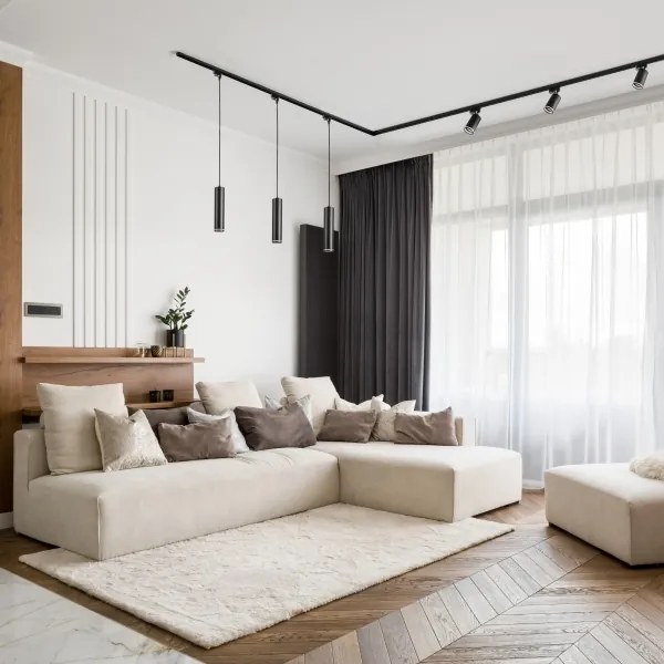 Luster na lanku do lištového systému PARIS 3xGU10/10W/230V + 1 m lištový systém