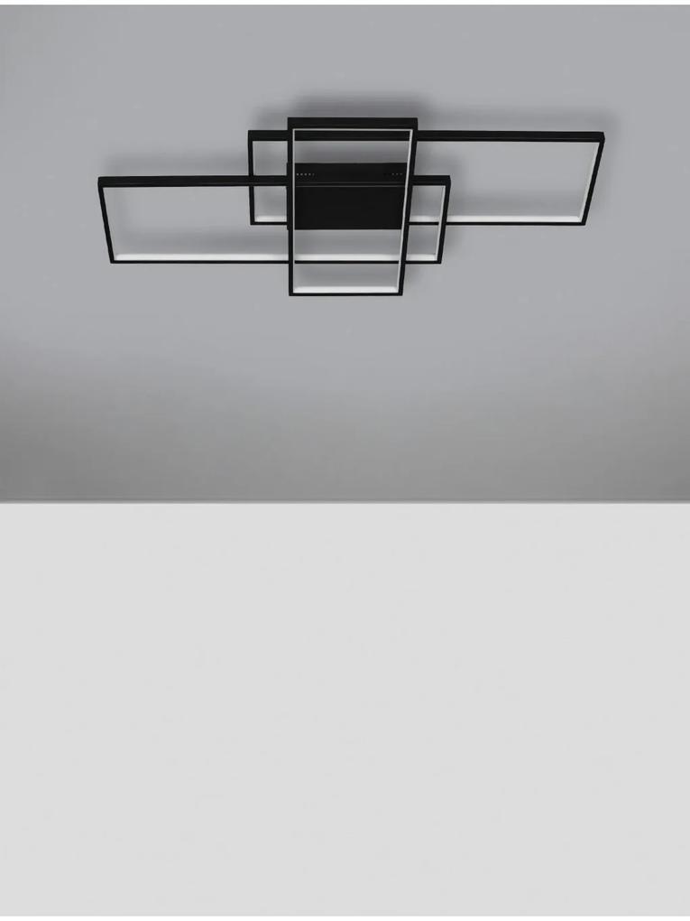 Novaluce Dizajnové stropné svietidlo Clea čierne Farba: Čierna, Teplota svetla: 2700-3500-5000K, Verzia: 100