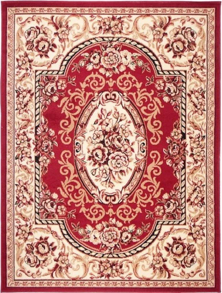 TA Koberec F739A ČERVENÝ ATLAS PP Rozmer: 70x130 cm