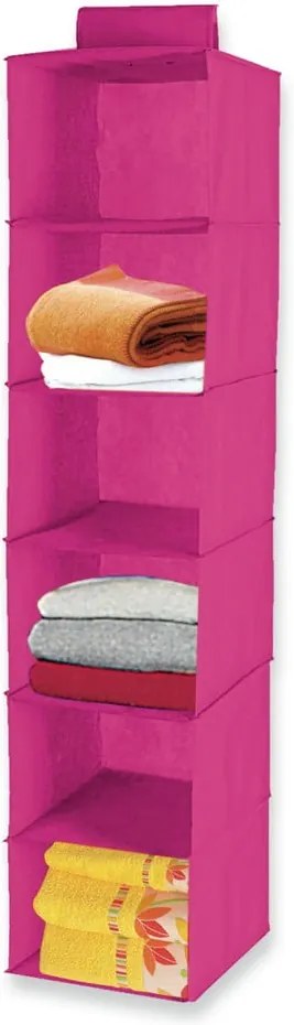 Ružová závesná polička na oblečenie JOCCA, 120 × 30 cm