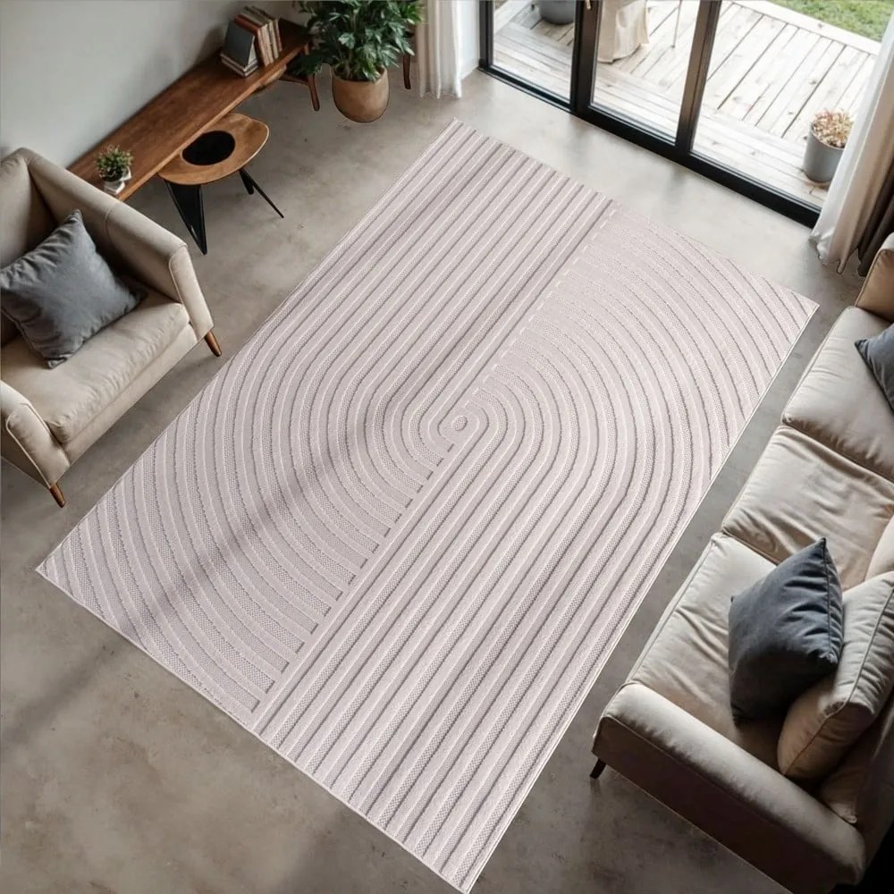 Krémový vnútorný a vonkajší behúň 80x150 cm Doha 1658 Cream – Ayyildiz Carpets