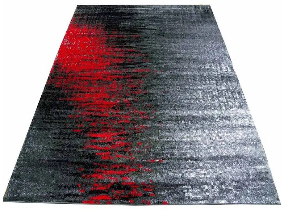 Kusový koberec Ines sivočervený, Velikosti 60x100cm