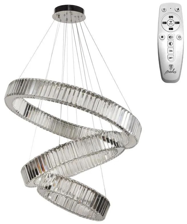 Moderné svietidlo NEDES LED svietidlo + diaľkový ovládač 115W J6347/CH