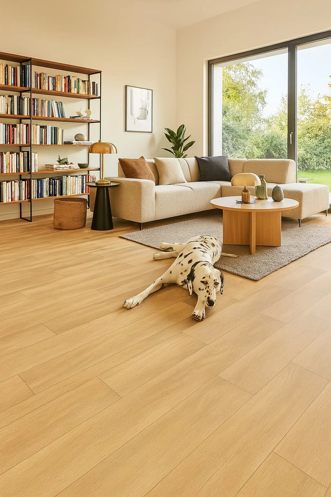 Beaulieu International Group, PVC podlaha - lino Domo 2158, na mieru, šíře 2m,4m, béžová, bez podkladu, kuchyňa