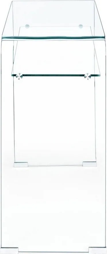 Sklenený konzolový stolík 35x110 cm Iride – Bizzotto