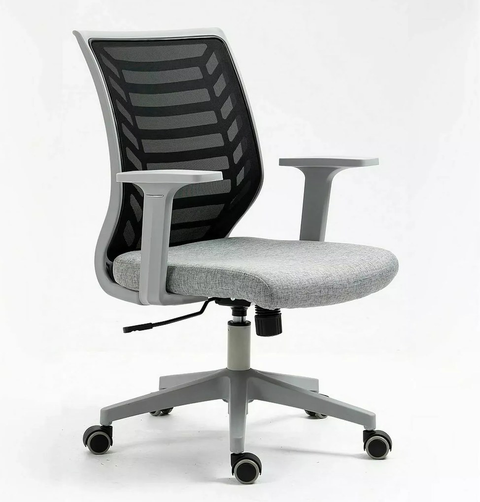 SI Otočná stolička Q-320 čierna - sivá