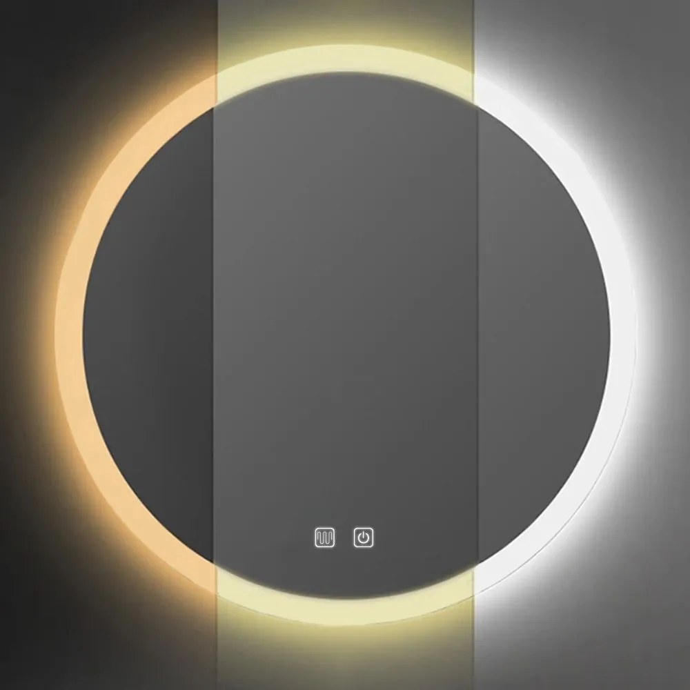 Tutumi Tutumi, okrúhle LED kúpeľňové zrkadlo 50cm FFJ50, HOM-02836
