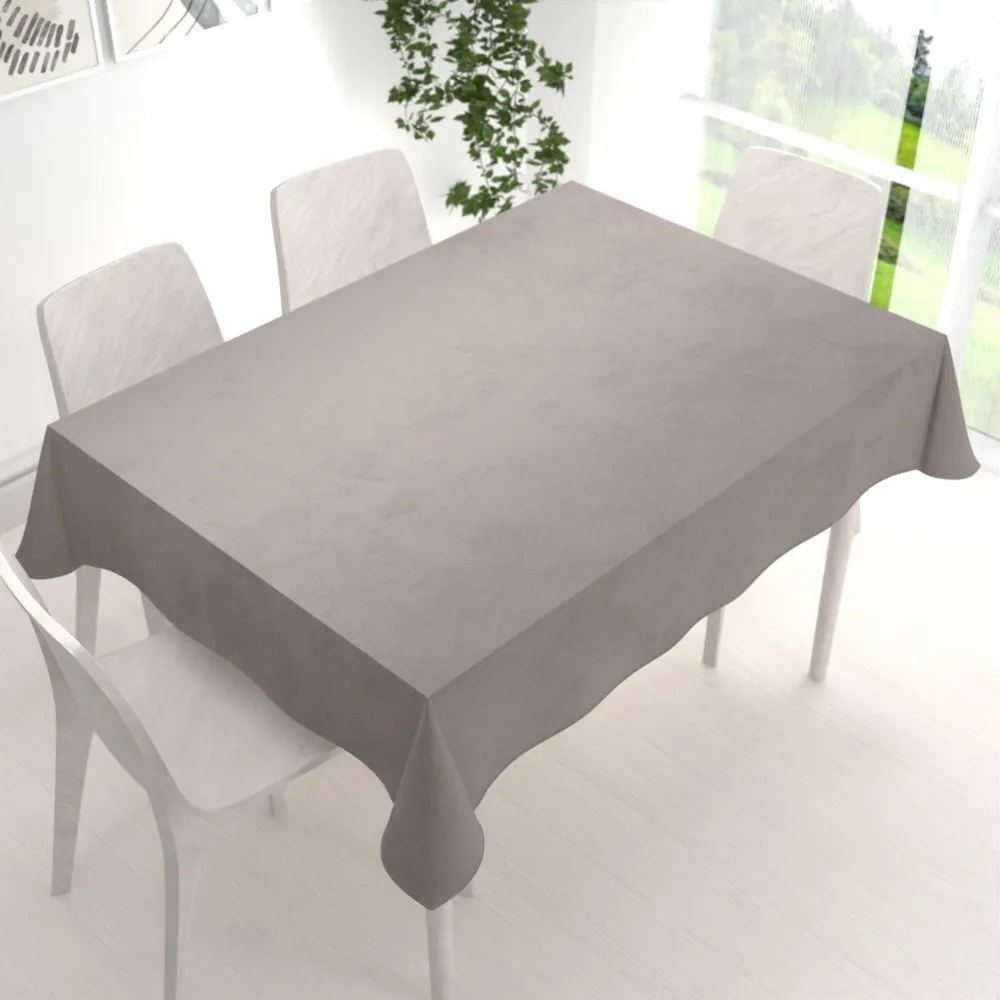 Biante Zamatový obdĺžnikový obrus Velvet Premium SVP-015 Latte 120x160 cm