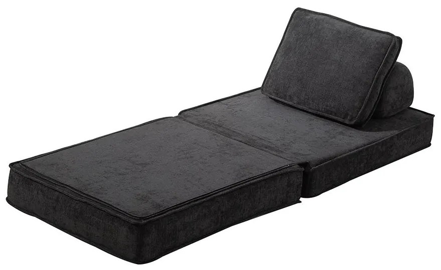 Rozkladacia penová sofa CALMERO - čierna