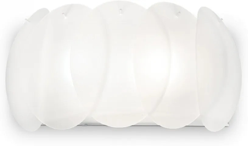 Ideal Lux 038025 nástenné svietidlo Ovalino Bianco 2x60W | E27