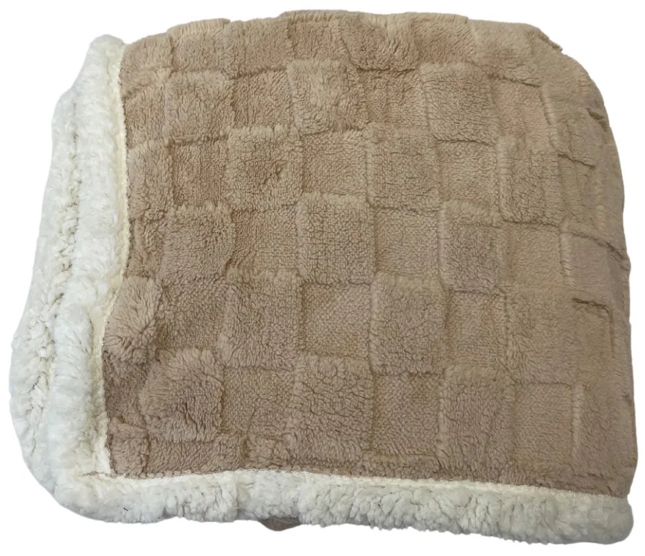 Deka luxury baranková z mikroplyšu béžová 200x230cm TiaHome