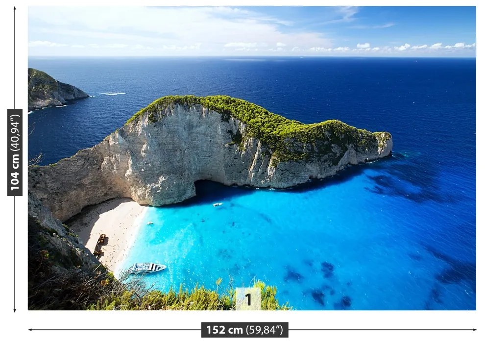 Fototapeta Vliesová Pláž navagio 416x254 cm