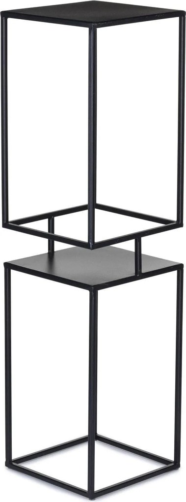 STOJAN NA KVETINÁČ BOX 87X24X24 CM ČIERNA